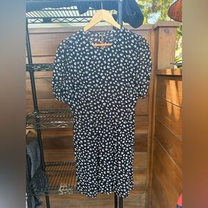 Reformation Black Floral dress
